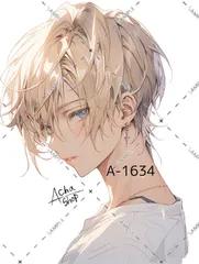 A-1634 メンズ ステッカー sticker 素材 コラージュ collage シール achashop