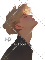 A-1639 メンズ ステッカー sticker 素材 コラージュ collage シール achashop