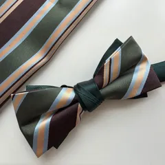 ②-11 蝶ネクタイ　ポケットチーフ2点セット