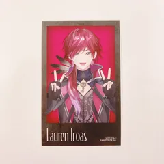 ローレン・イロアス(ブラック) フォトカード 「バーチャルYouTuber にじさんじ 2時だとか×カラオケまねきねこ」 コラボドリンク注文特典 ③