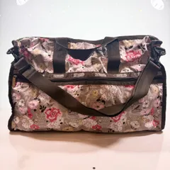 レスポートサック LeSportsac 2way ボストンバッグ ブラウン 花柄 B-80