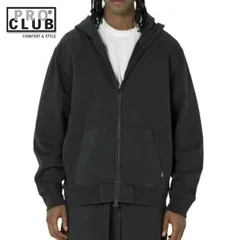 PRO CLUB VINTAGE WASH ジップパーカー ヴィンテージ ウォッシュ ブラック ZIP UP FLEECE JACKET Black プロクラブ ストリートファッション