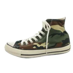 コンバース CONVERSE ALLSTAR ハイカットスニーカー シューズ 26 緑 グリーン カモフラージュ 迷彩柄 1SC482 /FF ■ECT