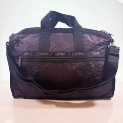 レスポートサック LeSportsac ドットフラワー 2way バッグ パープル 花柄 B-81
