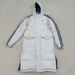 M アディダス グースダウン フード ジップアップ ダウン ジャケット (洗濯必要) 1218-2