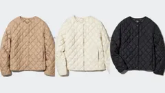 UNIQLO ユニクロ パフテックキルティングジャケット ウォームパデッド キルティング パフテック ダウンジャケット ダウン ベージュ オフホワイト S M L