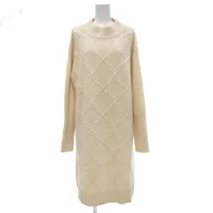 ガリャルダガランテ GALLARDAGALANTE ニットワンピース 長袖 ハイネック F アイボリー /JS