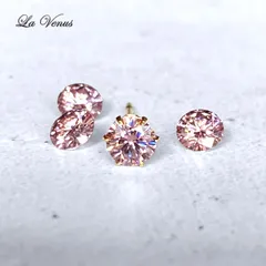 ✴︎桜色のきらめき✴︎ つけっぱなしOK 奇跡の宝石 サクラピンク モアサナイト 一粒 ピアス 4mm 宝石質 AAA 316 サージカルステンレス 片耳用 スタッド
