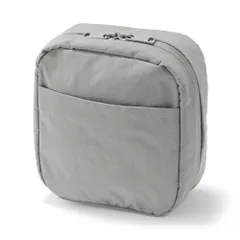 新品 無印良品 リンクルナイロン 大きく開くスクエアポーチ