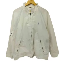 ポロバイラルフローレン Polo by RALPH LAUREN 90s ポニー刺繍 コットンポプリン ハリントンジャケット スウィングトップ メンズ import：XL 