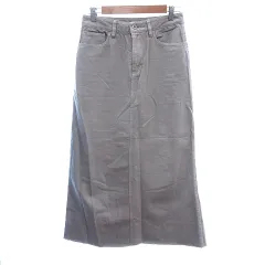 アーバンリサーチ サニーレーベル URBAN RESEARCH Sonny Label タイトスカート マキシ ロング カラーデニム カットワーク 38 M グレー /AU