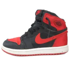 ナイキ NIKE JORDAN 1 RETRO HIGH OG (PS) スニーカー シューズ ハイカット 靴 18.5cm 赤 レッド 黒 ブラック FD5304-061