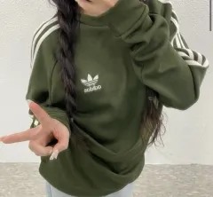 アディダス 白 LINE カーキ ジャージ スウェット 105 トラックジャージ Tシャツ ニット