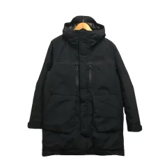 ホワイトマウンテニアリング White Mountaineering コート ダウンコート BK1673204 GORE-TEX NYLON TAFFETA 3LAYER ナイロン フード付き フェザー混 無地 長袖 1 黒 ブラック 紺 ネイビーのサムネイル