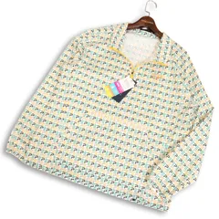 【新品 未使用】 Epicure エピキュール ゴルフ 通年 総柄 ハーフジップ ウィンドブレーカー トレーナー シャツ Sz.XL メンズ