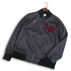 【美品】le coq sportif GOLF ルコック ゴルフ 通年 モノグラム総柄★ ジャージ ブルゾン ジャケット Sz.L メンズ
