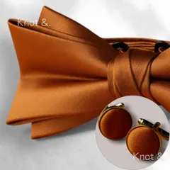 蝶ネクタイ  ポケットチーフ  カフス   3点セット  ボウタイ ネクタイ 紳士 小物セット