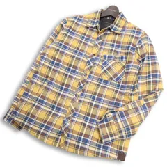 nano universe ナノユニバース × 西川ダウン☆ 秋冬 長袖 チェック ダウン シャツ ジャケット Sz.M　メンズ