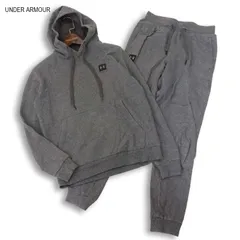 UNDER ARMOUR アンダーアーマー 秋冬 裏起毛★ スウェット パーカー&パンツ 上下セットアップ Sz.SM　メンズ トレーニング
