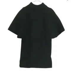 M【超美品 | GRL / グレイル 】半袖ブラックセーター ローネックニット 黒 秋冬 S384