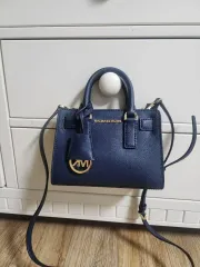 マイケルコース ミニ サッチェルバッグ ネイビー
