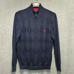 バーバリーブラックレーベル アーガイル ニット ジップアップ 3