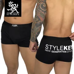 STYLEKEY スタイルキー ボクサーパンツ-3枚セット STATUS BOXER-TYPE UNDERWEAR［3枚セット］(SK99ET-UW01) ストリート系 ヒップホップ B系 下着 ロゴ アンダーウエア パンツ トランクス 見せパン 腰パン