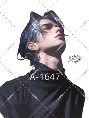 A-1647 メンズ ステッカー sticker 素材 コラージュ collage シール achashop