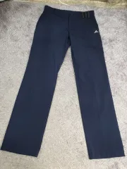 アディダス ゴルフ ズボン 起毛 パンツ ネイビー 34
