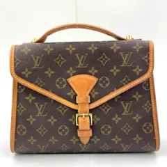 LOUIS VUITTON ベルエア モノグラム モノグラム レザー×PVC ブラウン ハンドバッグ ゴールド M51122