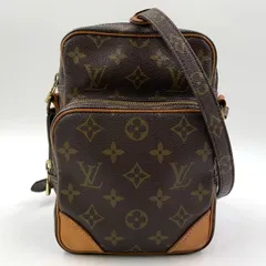 LOUIS VUITTON アマゾン モノグラム モノグラム レザー×PVC ブラウン ショルダーバッグ ゴールド M45236