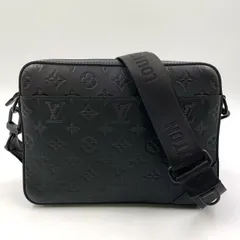LOUIS VUITTON デュオ メッセンジャー モノグラムシャドウ モノグラムシャドウ ノワール RFID対応 レザー ブラック ショルダーバッグ ブラック M69827