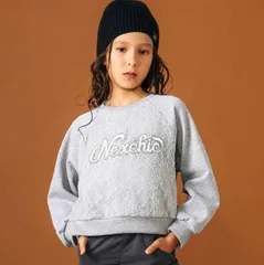 nexchic (ネクシック) 「レースonロゴ トレーナー」(130-150cm)