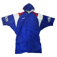 ZM1694 adidas アディダス ナイロンコート ベンチコート フード付き 日本製 メンズ Lサイズ