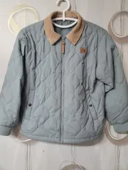 THE NORTH FACE ザノースフェイス キルティング ジャケット ブルー コーデュロイ カラ140号