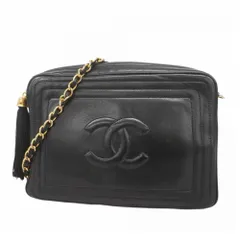 シャネル(Chanel) シャネル ショルダーバッグ 付きチェーンショルダー ラムスキン ブラック レディース P1923492