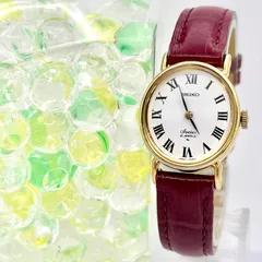 【稼働】SEIKO セイコー Socie ソシエ 機械式 手巻き レディース 腕時計 ゴールド オーバル ローマン 11-8420 760024