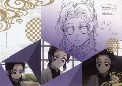 【中古】食器 胡蝶しのぶ 原画紙製ランチョンマット 「鬼滅の刃 柱稽古編×ufotable DINING」 来店特典