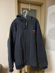 Dunbrooke ワークジャケット フード ジップアップ ネイビー 3XL