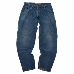 36X32 90s リーバイス シルバータブ 初回版 ワイド バギーパンツ ブルー