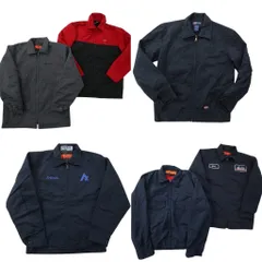 古着卸 まとめ売り ワーク スイングトップ型 ジャケット 6枚セット (メンズ S /M /42 ) ディッキーズ レッドキャップ 中古 古着 ND1364