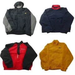 古着卸 まとめ売り 企業ロゴ ジャケット 4枚セット (メンズ XL /2XL ) バスプロショップス フォード エクソンモービル 中古 古着 ND1416