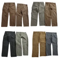 古着卸 まとめ売り ディッキーズ Dickies ダック ペインター パンツ 8枚セット (メンズ 38 ) ワイド ストレート ブラック 中古 古着 ND1459