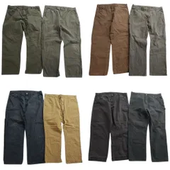 古着卸 まとめ売り ディッキーズ Dickies ダック ペインター パンツ 8枚セット (メンズ 40 /42 ) ワイド ワーク 中古 古着 ND1456