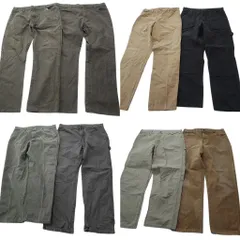 古着卸 まとめ売り ディッキーズ Dickies ダック ペインター パンツ 8枚セット (メンズ 36 ) ブラック ダブルニー 中古 古着 ND1463