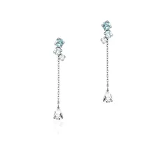 【数量限定】4℃(ヨンドシー)K10ホワイトゴールド(WG)ピアス 111426153202