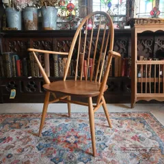 L3710-18-1 英国ヴィンテージ ERCOL アーコールチェア クエーカーチェア ライトオーク アームチェア ヴィンテージチェア 北欧 ダイニングチェア クエーカ イギリス