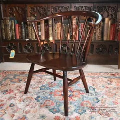 L3710-92 英国ヴィンテージ ERCOL アーコールチェア スモーカーチェア ダークオーク カウホーンチェア ヴィンテージチェア 北欧 ダイニングチェア カウホーン イギリス