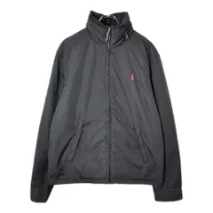 Polo by Ralph Lauren ポロ ラルフローレン ウォームアップジャケット ブラック(メンズ M)中古 古着 V8592