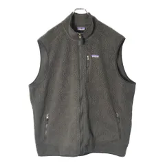 patagonia パタゴニア レトロパイル フリースベスト アウトドア 大きいサイズ グレー(メンズ XXL相当)中古 古着 V8663